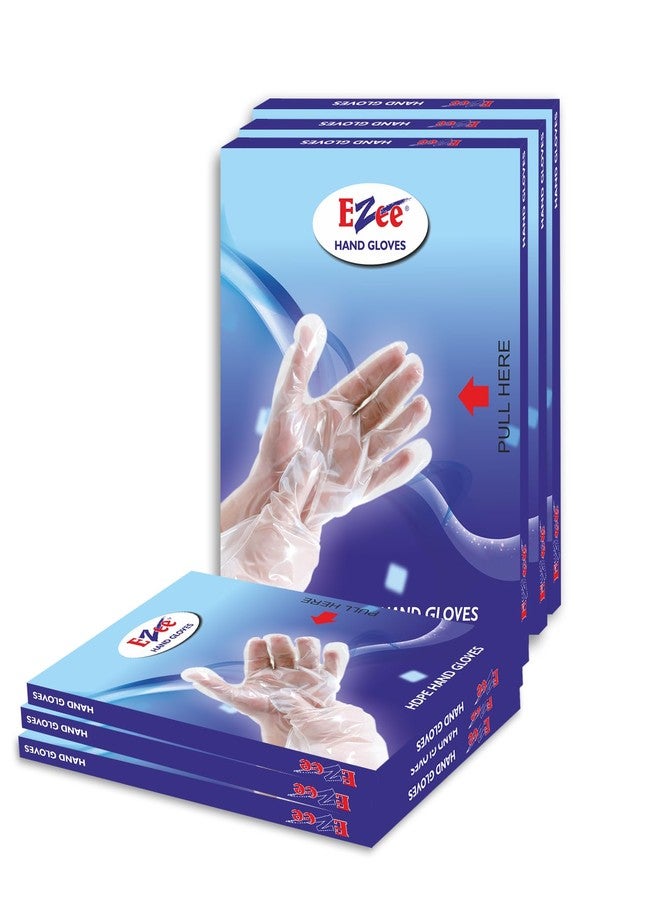 Ezee Multipurpose Disposable Hand Gloves Pack of 600 | Transparent & Disposable Gloves | Universal Size Gloves | For Gardening, Cleaning and Public Areas - Image 1